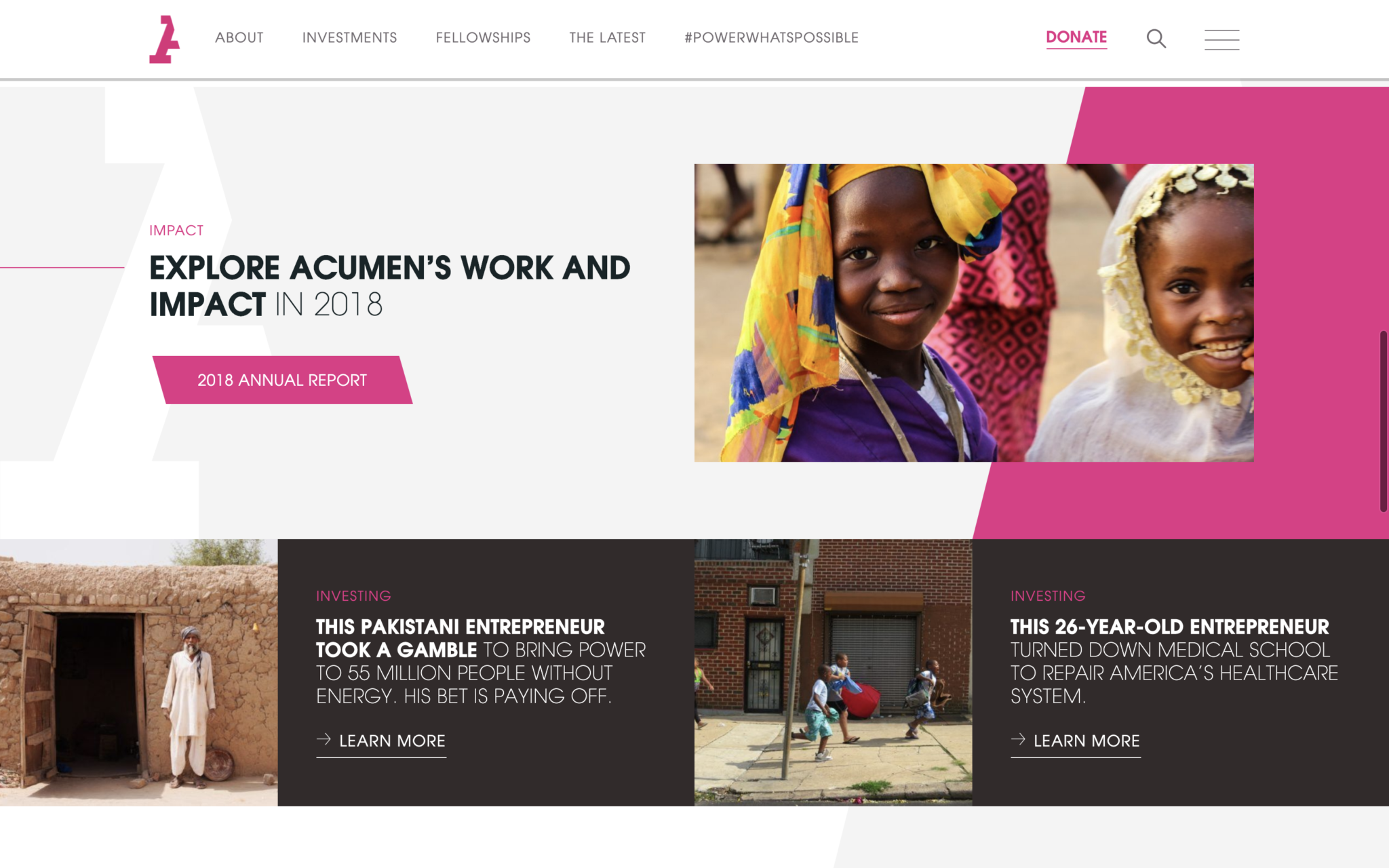 Image 2 of Acumen homepage 