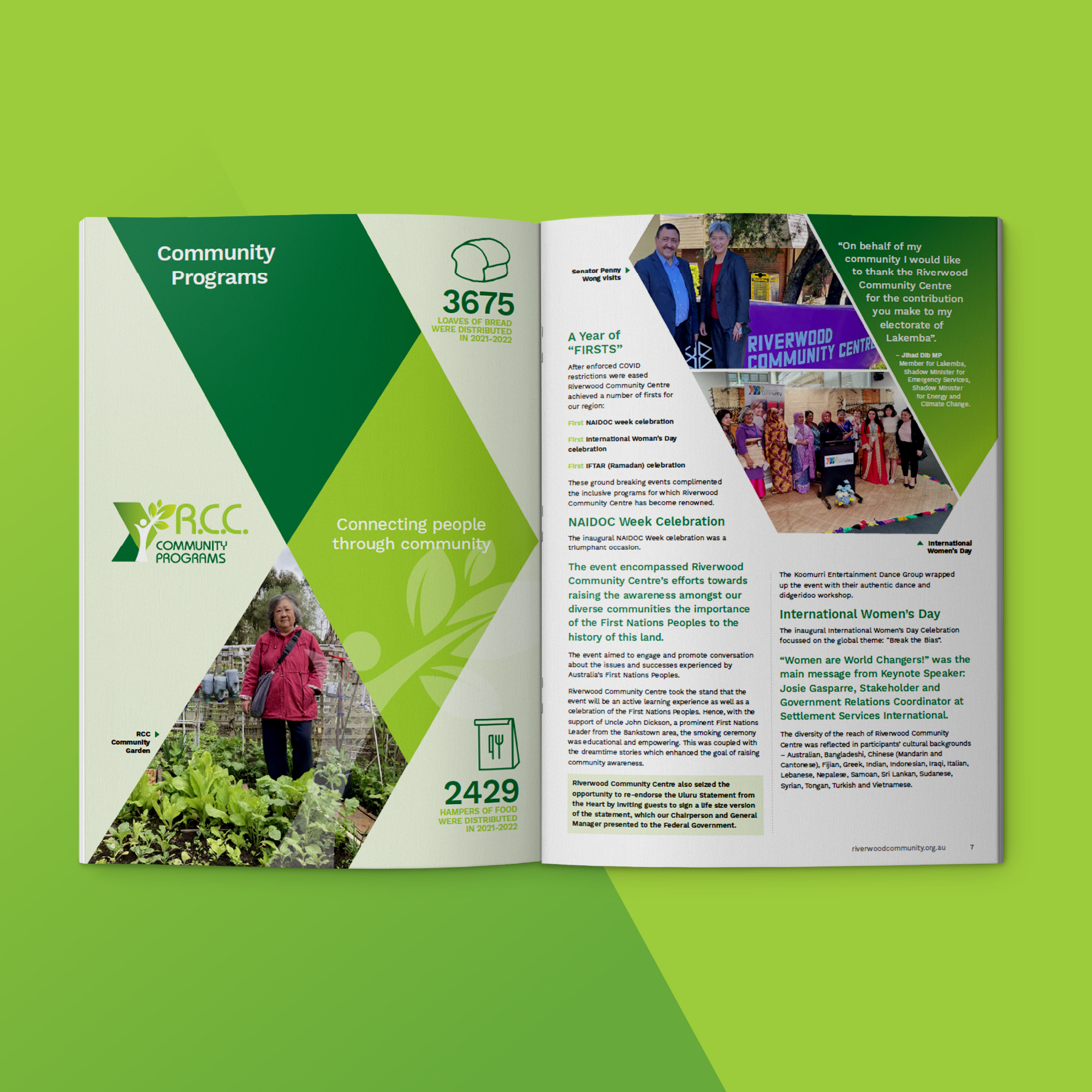 RCC 2021-22 Annual Report - Community Programs spread