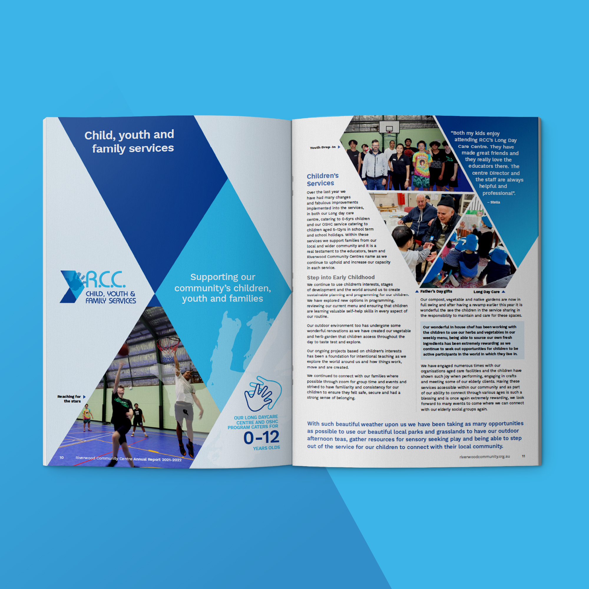 RCC 2021-22 Annual Report - Child, Youth and Family Services spread