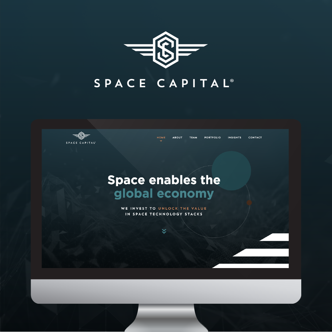 Space Capital website home page mockup on a desktop screen