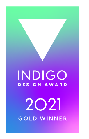 badge for 2021 Gold Indigo Award